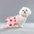 Pet Shirt Strawberry Dress Outfits Clothes Apparel